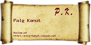 Palg Kanut névjegykártya